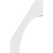 Ekena Millwork 3 1/2-in. W x 20-in. D x 32-in. H Westlake Architectural Grade PVC Knee Brace BRCP035X20X32WTL - alternate 4